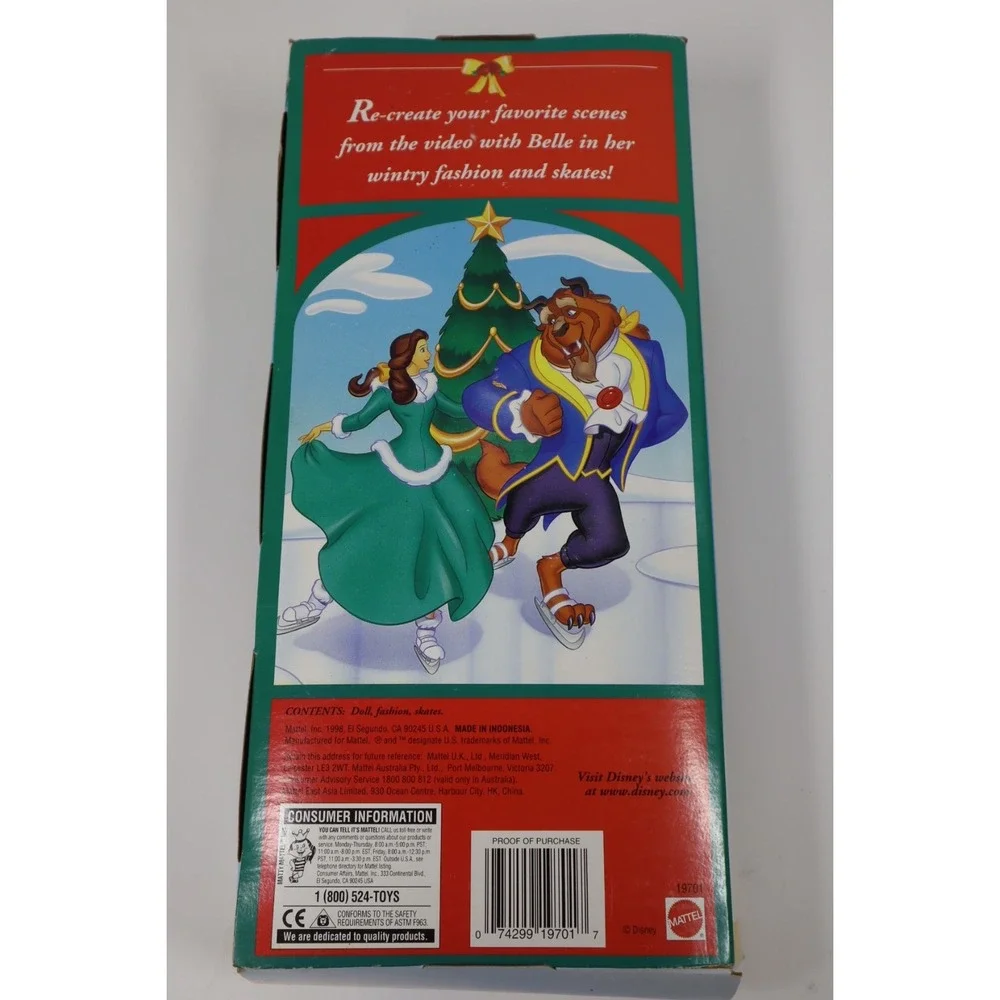 Vintage‎ Disney Belle Doll by Mattel New In Box